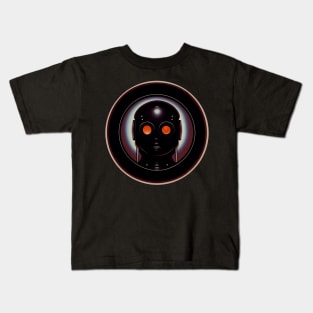 A dark working robot - deep space miner Kids T-Shirt